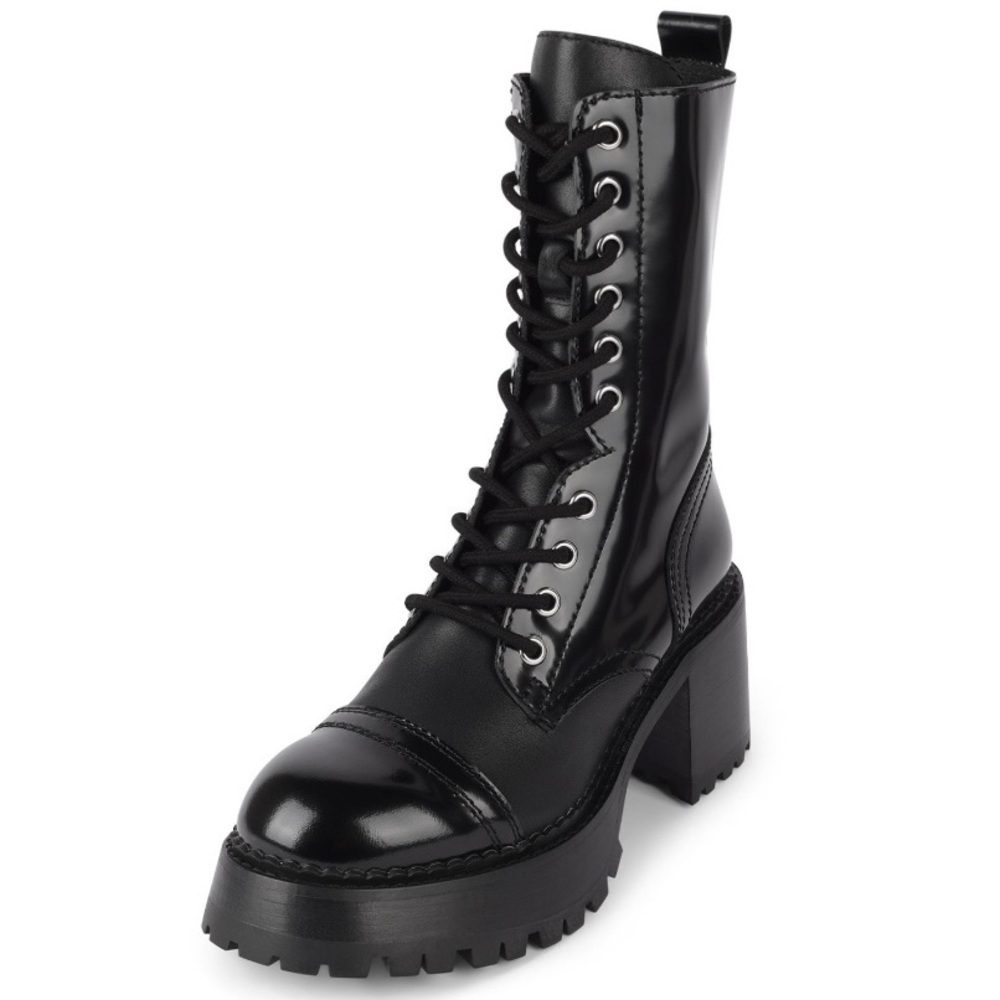 Jeffrey Campbell Locust Combat Boot Black Size 8.5 US